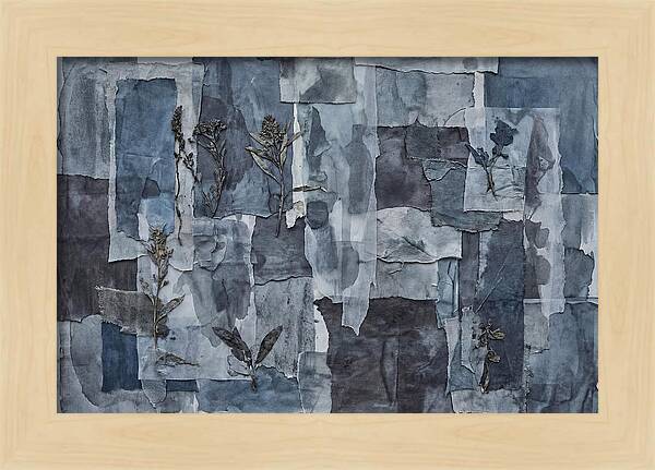 Layered Textures In Blue