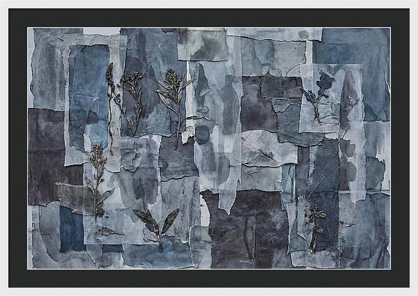 Layered Textures In Blue