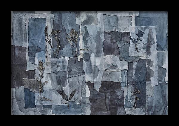 Layered Textures In Blue