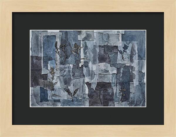Layered Textures In Blue