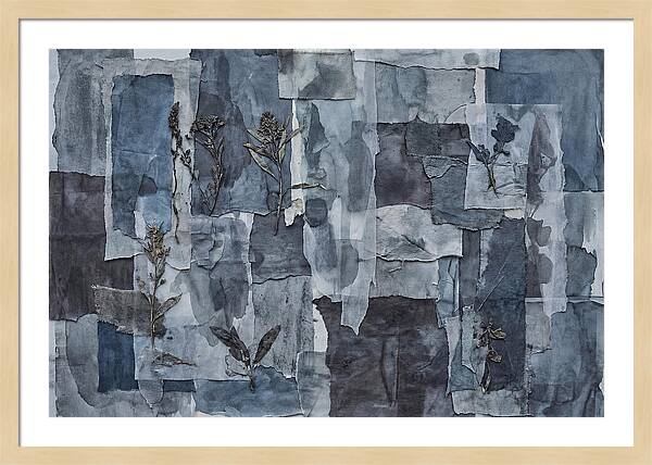 Layered Textures In Blue