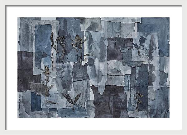 Layered Textures In Blue