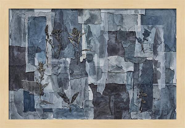 Layered Textures In Blue