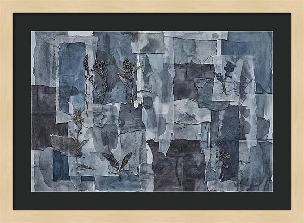 Layered Textures In Blue