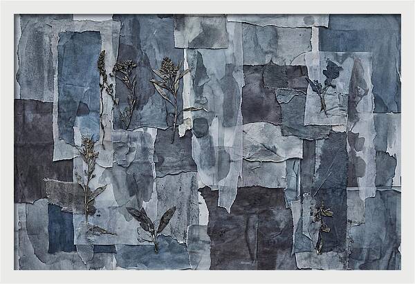 Layered Textures In Blue
