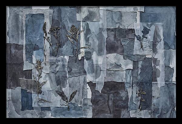 Layered Textures In Blue