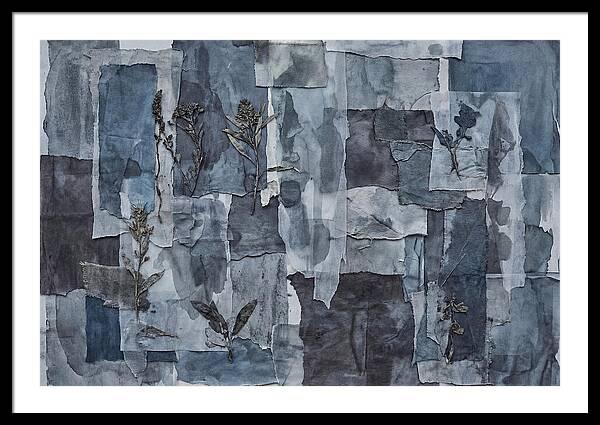 Layered Textures In Blue
