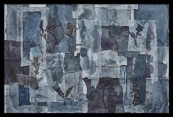 Layered Textures In Blue
