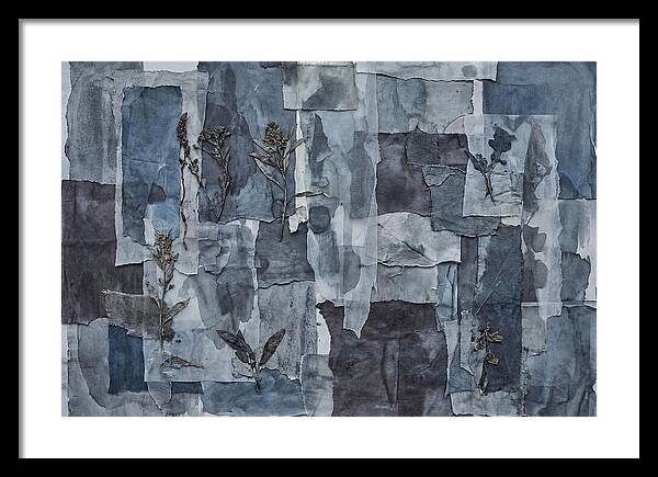 Layered Textures In Blue