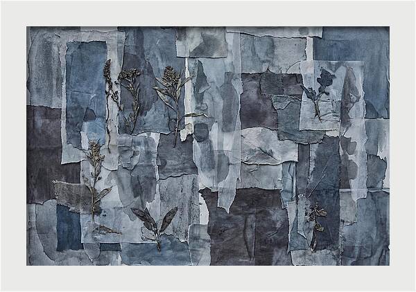 Layered Textures In Blue