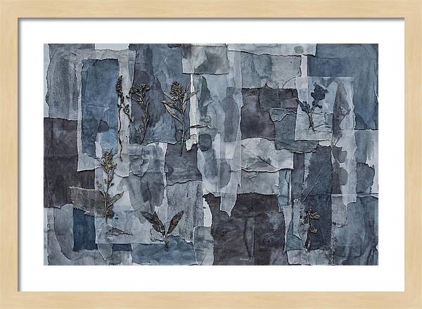 Layered Textures In Blue