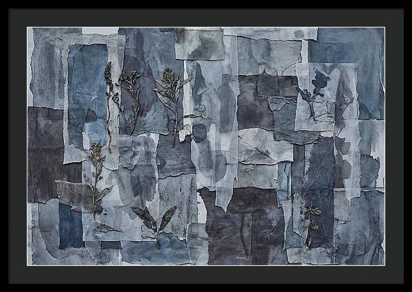 Layered Textures In Blue