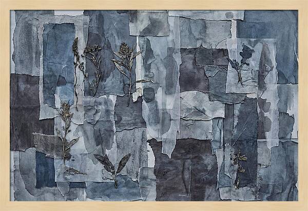 Layered Textures In Blue