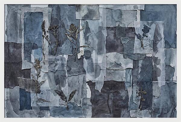Layered Textures In Blue
