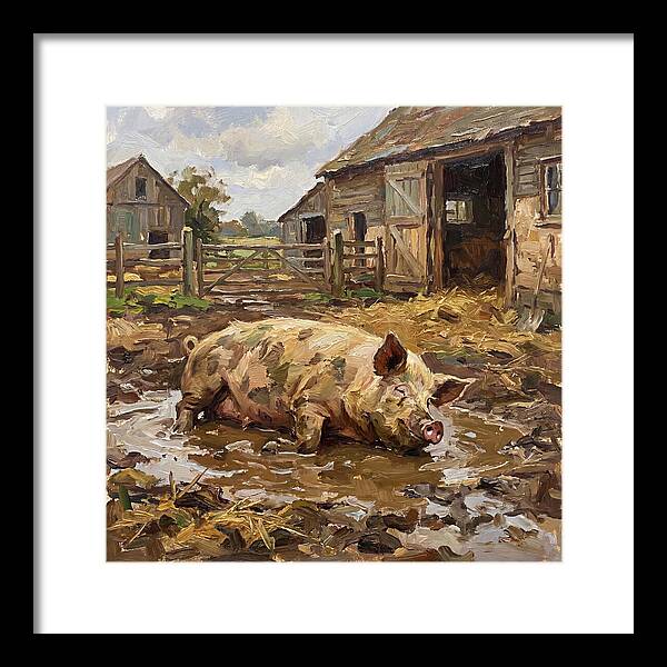 Lazy Pig In The Mud
