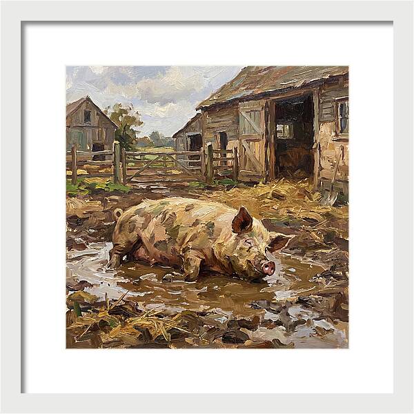 Lazy Pig In The Mud