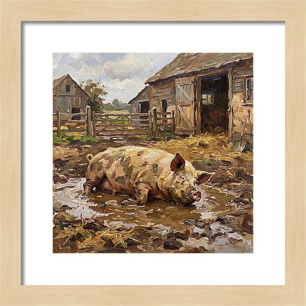 Lazy Pig In The Mud
