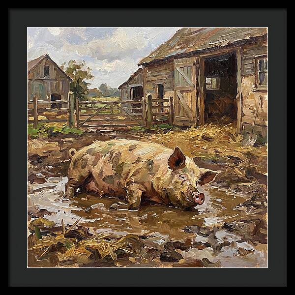 Lazy Pig In The Mud