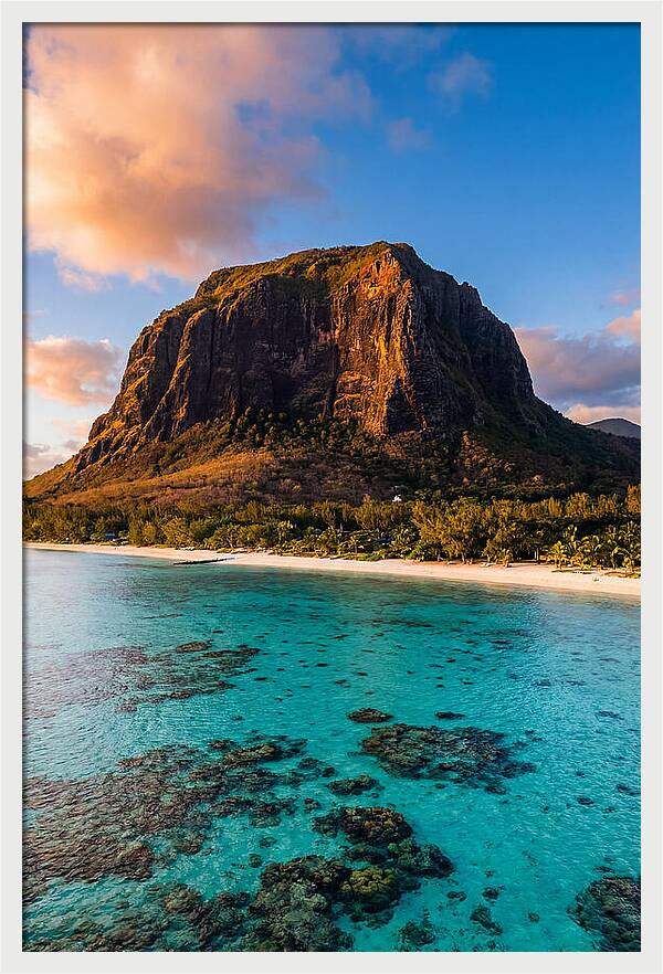 Le Morne Brabant At Sunrise
