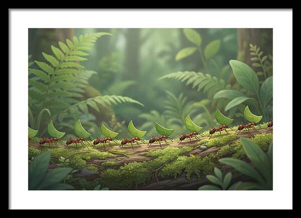 Leaf Cutter Ants In Motion