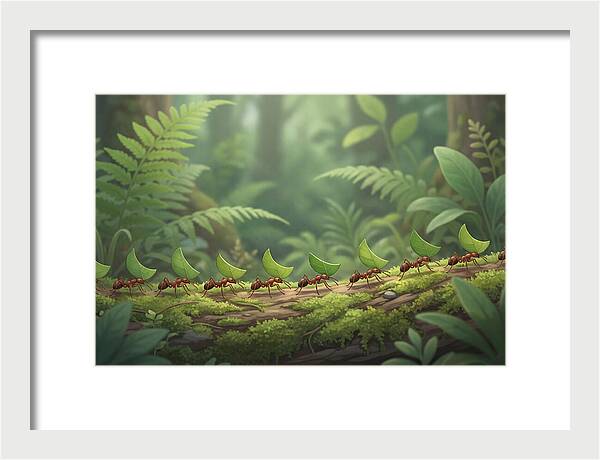 Leaf Cutter Ants In Motion
