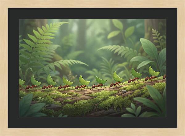 Leaf Cutter Ants In Motion