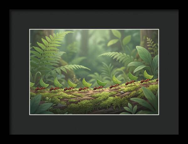 Leaf Cutter Ants In Motion