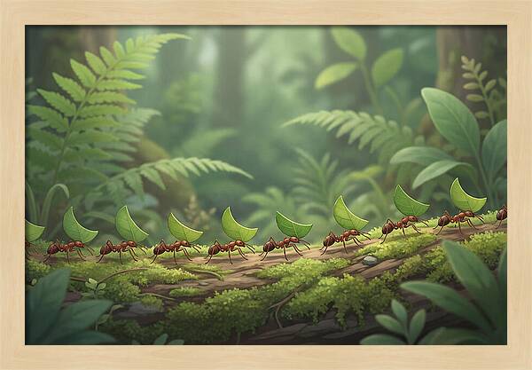Leaf Cutter Ants In Motion
