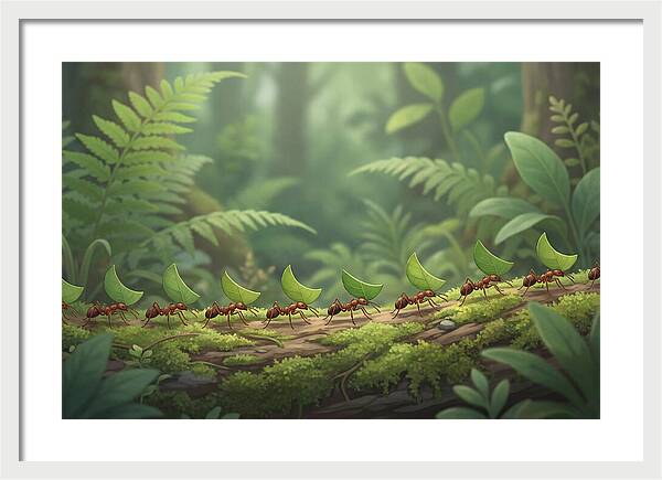 Leaf Cutter Ants In Motion