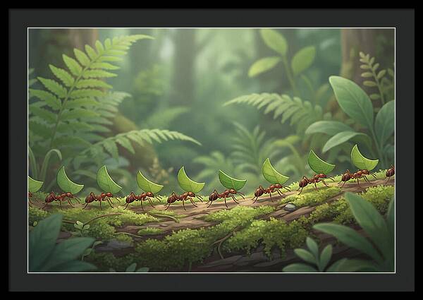 Leaf Cutter Ants In Motion
