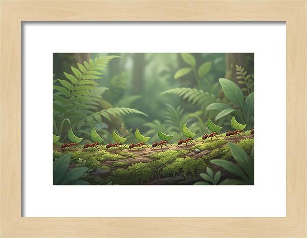Leaf Cutter Ants In Motion