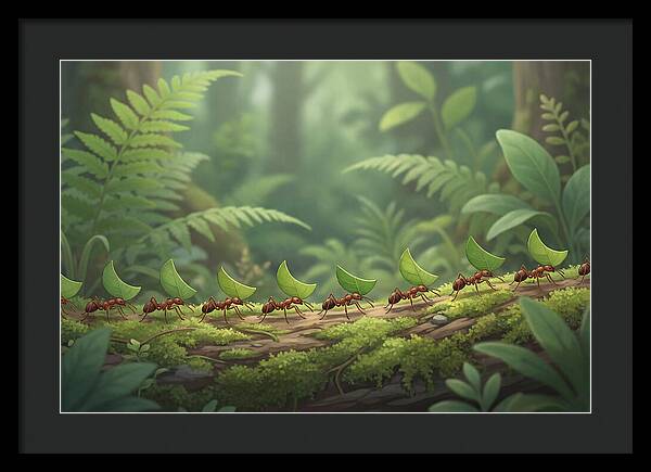 Leaf Cutter Ants In Motion