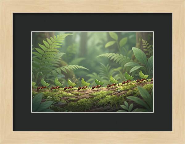 Leaf Cutter Ants In Motion