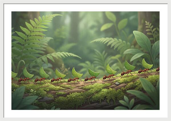 Leaf Cutter Ants In Motion