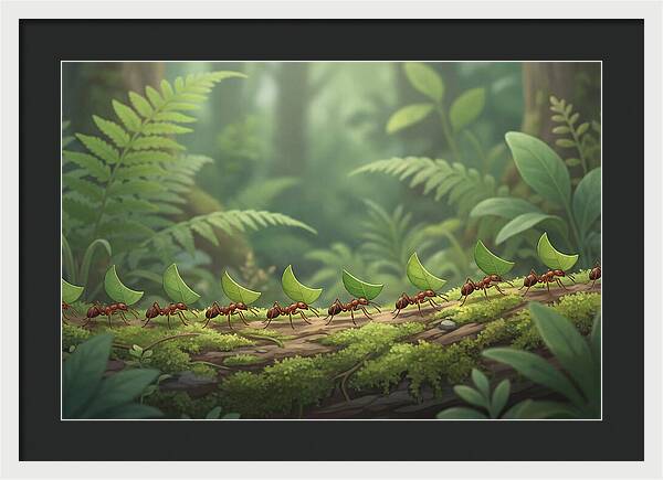Leaf Cutter Ants In Motion