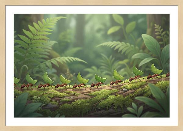 Leaf Cutter Ants In Motion