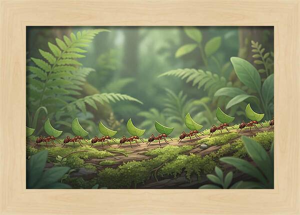 Leaf Cutter Ants In Motion