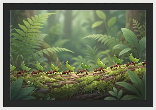 Leaf Cutter Ants In Motion