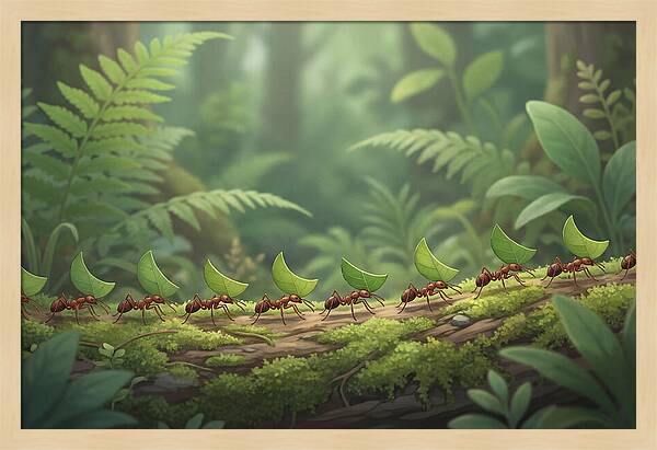 Leaf Cutter Ants In Motion