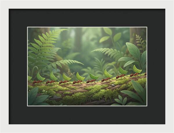 Leaf Cutter Ants In Motion