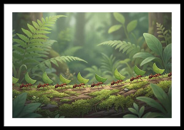 Leaf Cutter Ants In Motion