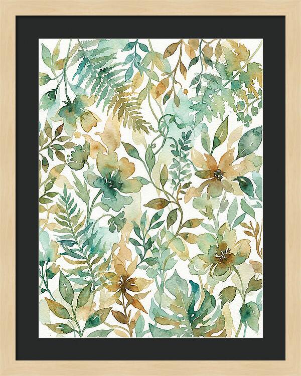Leafy Watercolor Harmony