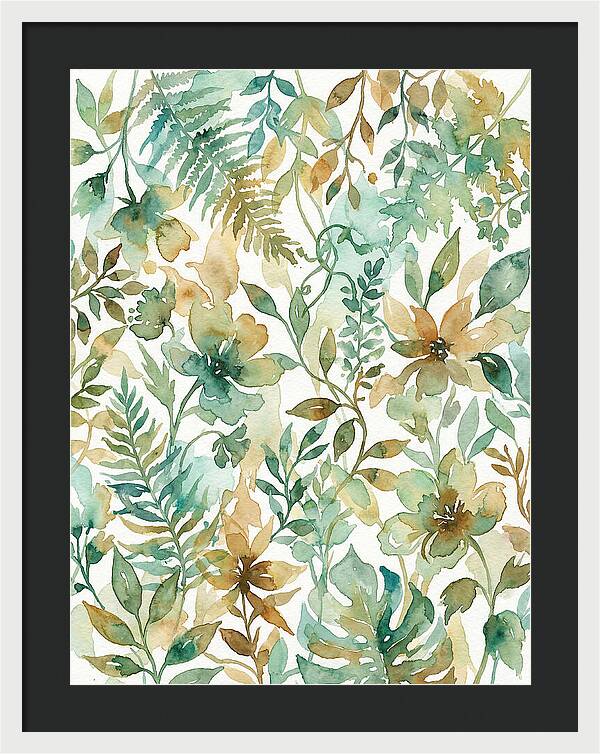 Leafy Watercolor Harmony