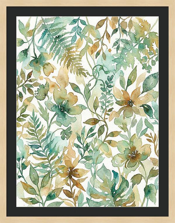 Leafy Watercolor Harmony