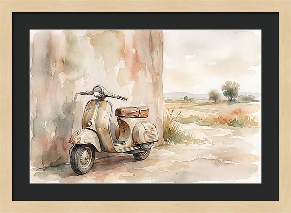 Leaning Scooter Against Wall