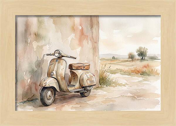 Leaning Scooter Against Wall