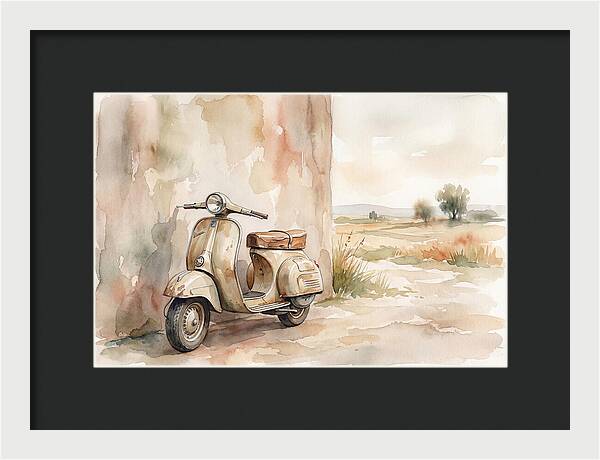 Leaning Scooter Against Wall