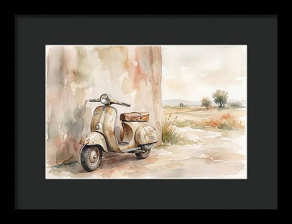 Leaning Scooter Against Wall