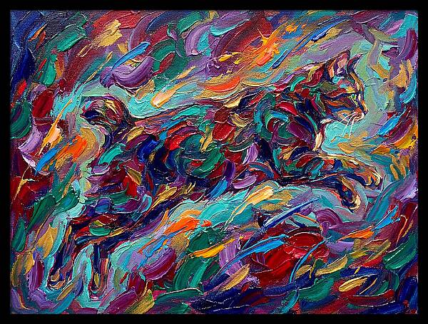 Leaping Manx Cat
