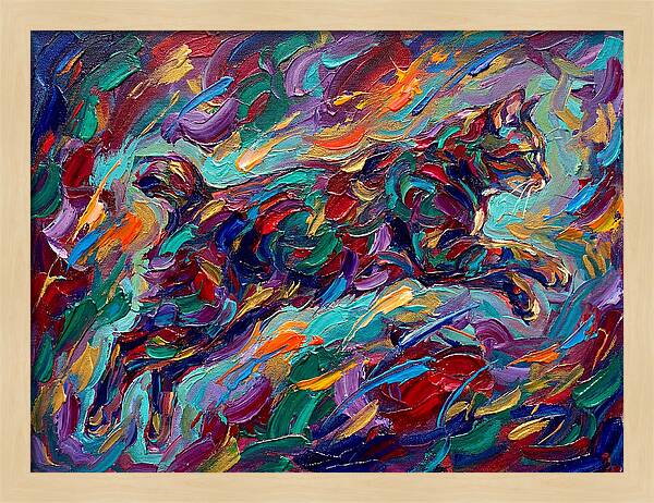 Leaping Manx Cat